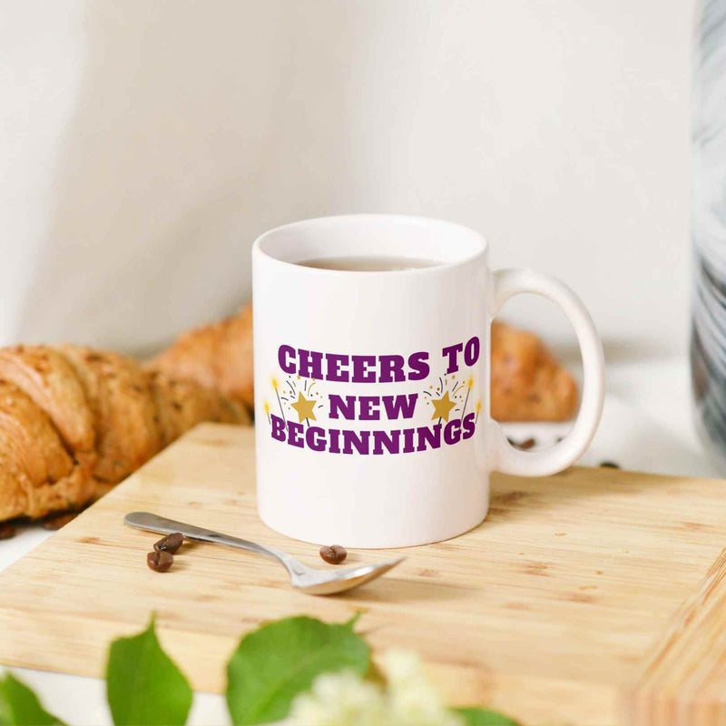 Cheers to New Beginnings Coffee Mug