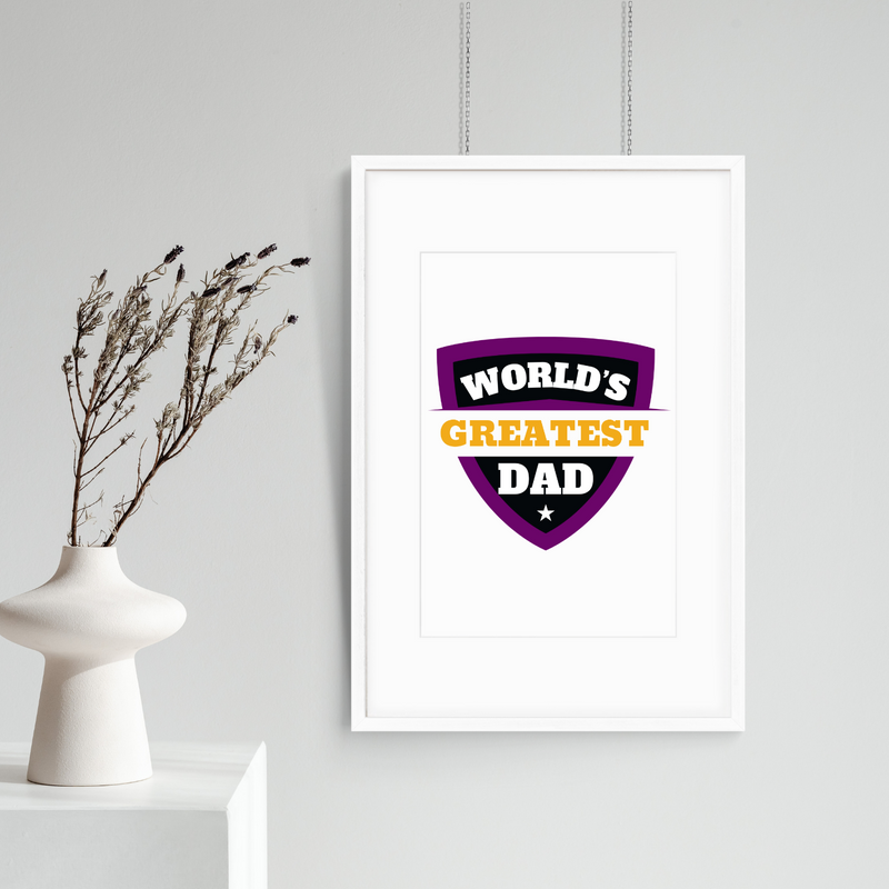 World's Greatest Dad Wall Art