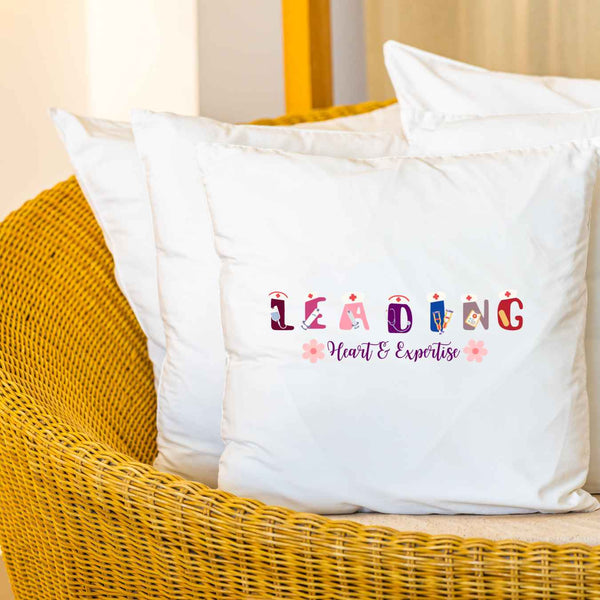 Leading with Heart & Expertise Pillow