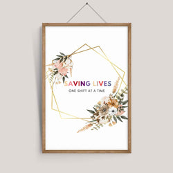 Saving Lives, One Shift At A Time Wall Art