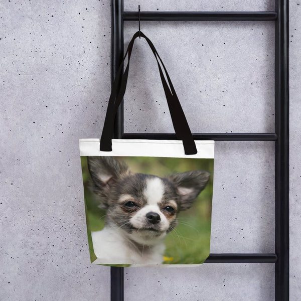 Pet tote, Dog bag, Puppy bag, Chihuahua. Great for dog stuff, shopping, books, laptop. Cute dog lover gift