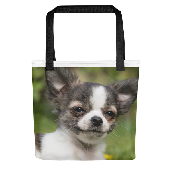 Pet tote, Dog bag, Puppy bag, Chihuahua. Great for dog stuff, shopping, books, laptop. Cute dog lover gift